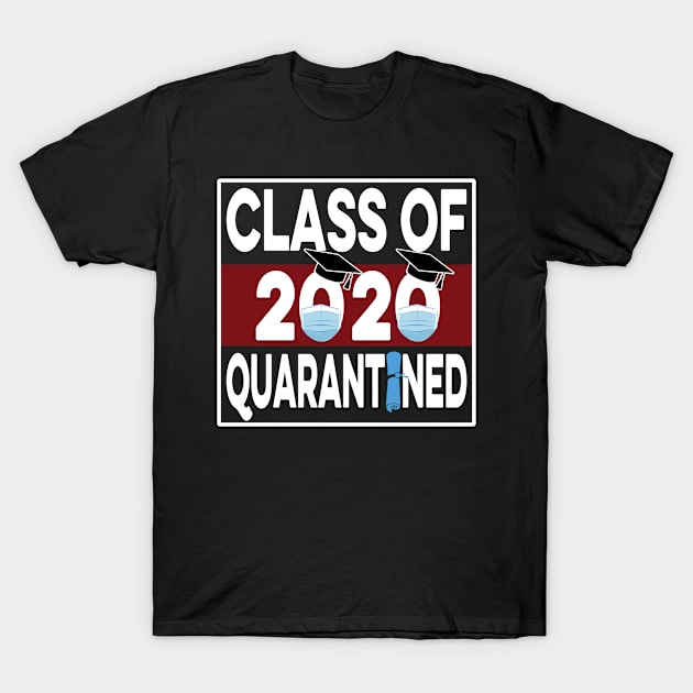 Class Of 2020 Quarantined - Social Distancing Flu Meme T-Shirt by Redmart